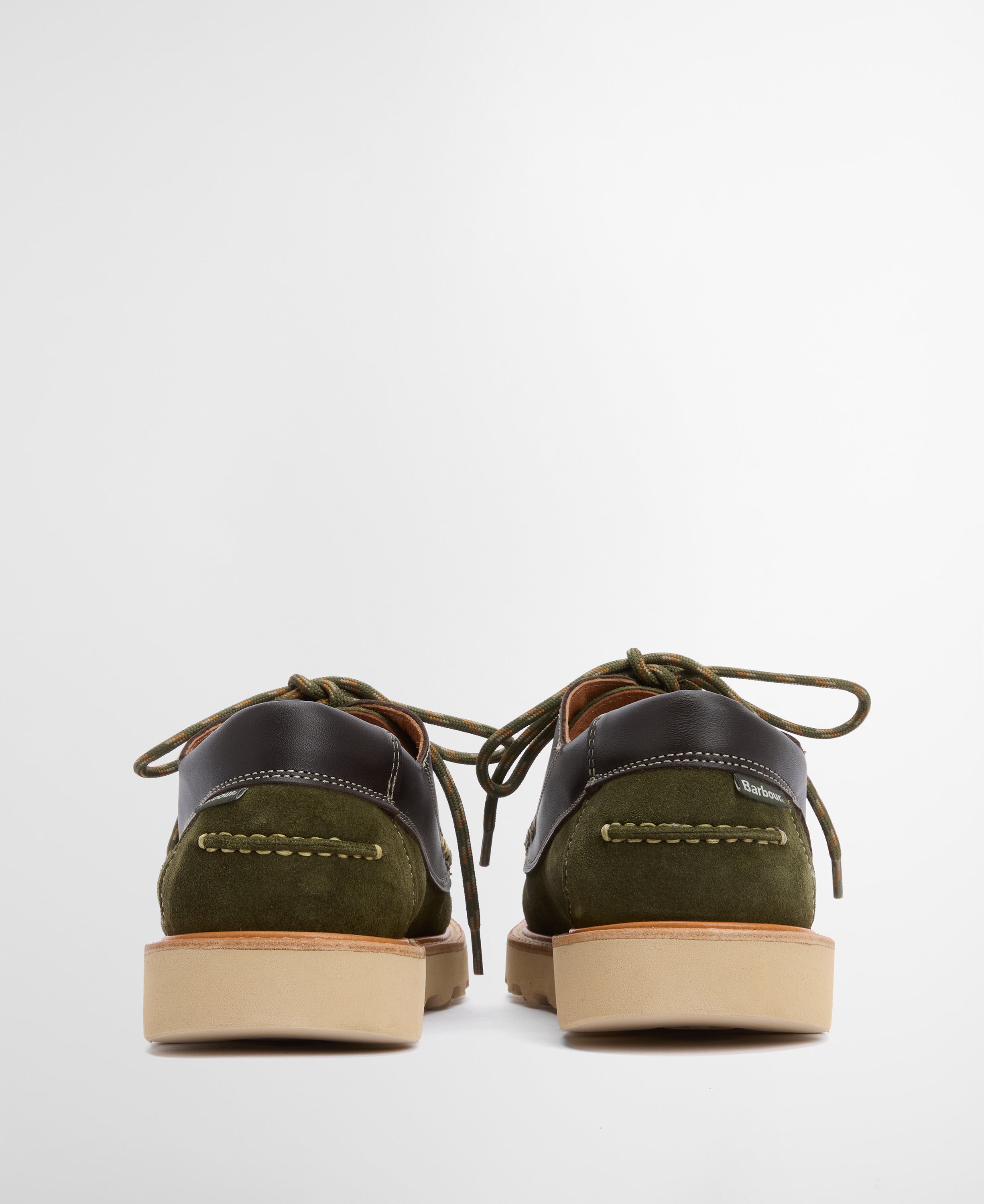Southfield Moccasin Green Suede & Brown Leather