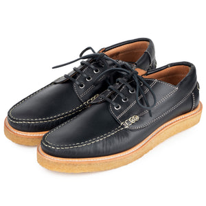 Menorca with Crepe Sole in Black Leather