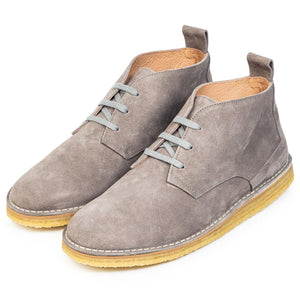Desert Boot with Crepe Sole in Grey
