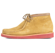 Load image into Gallery viewer, Wally Boot with Red Vibram Sole in Khaki Suede