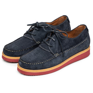 Talamanca with Red Vibram Sole in Navy